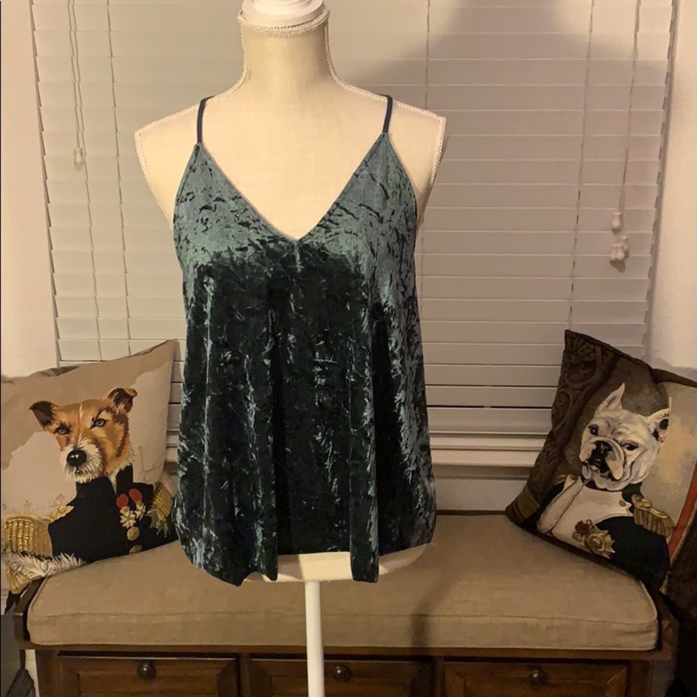 Mossimo navy velvet tank